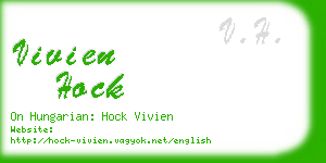 vivien hock business card